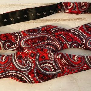 Bruno Piattelli Red Paisley Bow Tie